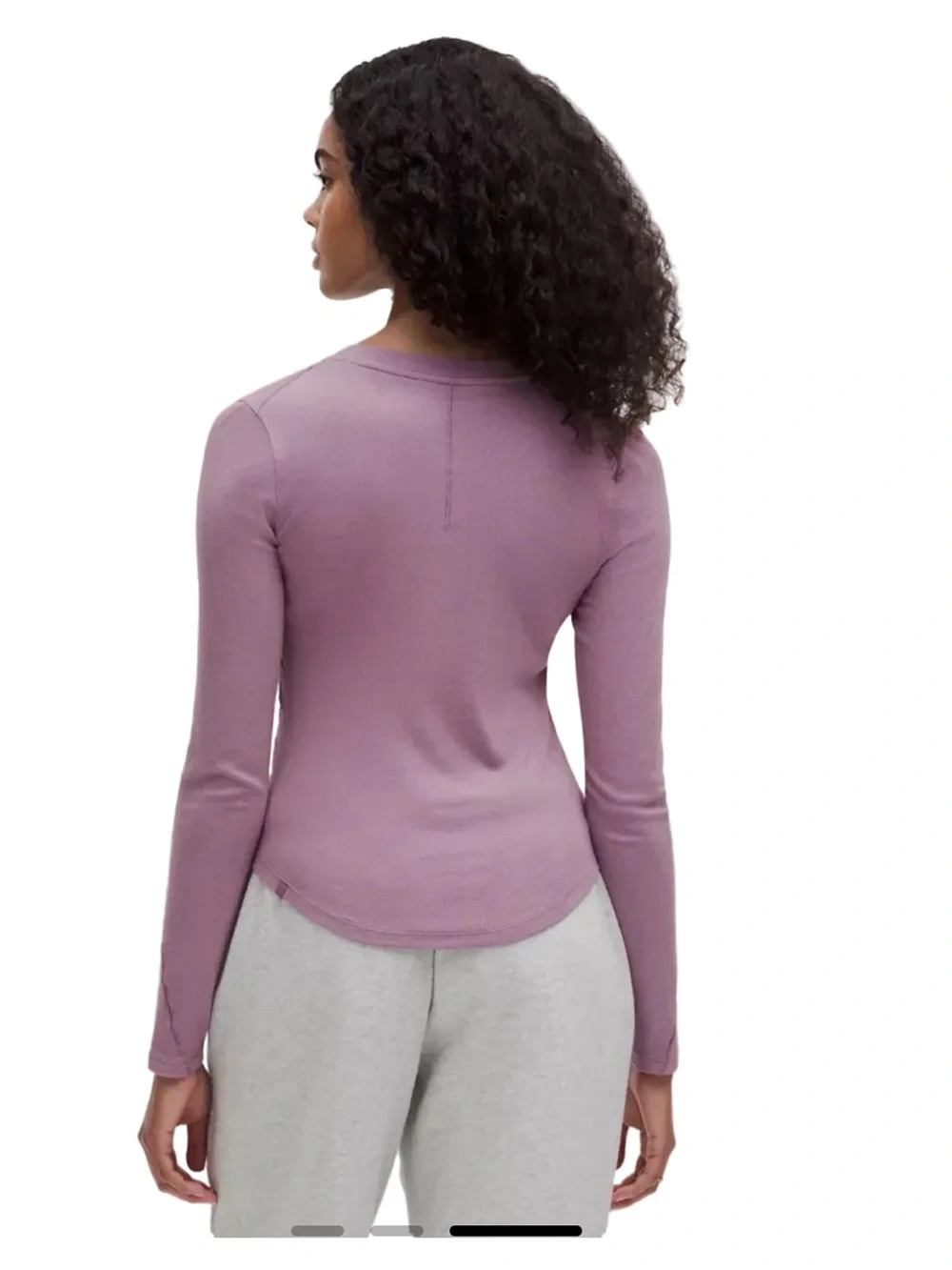 Lululemon Hold Tight Long-Sleeve Henley Lavender lux size 2/ NWT